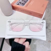 Fashion Anti Blue Light Gradient Pink Myopia Glasses Women Vintage Shortsight Eyeglasses Ladies Finished Optical Eyewear Diopter -3 brown