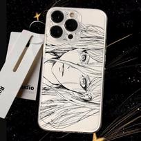Chainsaw man Cool anime Makima  Phone Case Transparent Phone Case For iPhone 16 15 14 13 12 11 Pro Max XR Plus iPhone 16 Pro Max