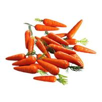 30Pcs Mini Artificial Carrots Ornament Fake Foam Carrot Models Decorative Bunny Carrots Vegetable Decoration for DIY Crafts Easter Party Home 30PCS orange