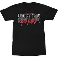 Motley Crue Unisex T-Shirt: 40 Years (Medium) 2XL