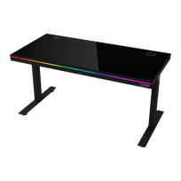 LORGAR Pro 80 DP80G elektrinis žaidimų stalas 140,5x68 cm, Juodas
