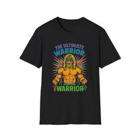 Ultimate Warrior T-Shirt – Retro WWE Legend Tee with High-Energy Design L orange