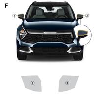 TPU Dažų Apsaugos Plėvelė KIA Sportage NQ5 2022-2024, 8.5mil Skaidri Savaime Gijanti PPF Rinkinys, Durų Kampo ir Priekinių Žibintų Apsauginė Plėvelė su Įrankiais Door Triangles 4pcs / with too juoda