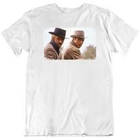 Robert Redford, Paul Newman, Butch cassidy 60's Movie Fan T Shirt Tee Gift New S