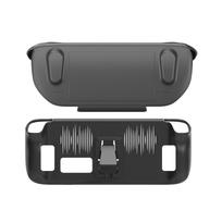 Protective Case Soft Cover for Steam-Deck Gamepad Housing with Support Bracket- 1 juoda