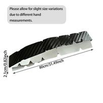 Paddle Protection Tape 31.5 Inch Paddle Head Edge Guard Racket Frame Guard Protective Sticker Without Wrinkling Protects Edge black