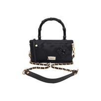 Gucci DIY Style Cosmetic Bag Mountaintop Art Bamboo Incense New Chinese Style Chinese Style Elegant and Intelligent Silk jet black juoda