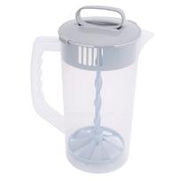 Mixing Pitcher Leakproof Easy Clean Drink Mixing Pitcher for Lemonade Smoothies Shakes L white