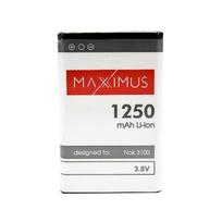 Maxximus Battery For Nokia 3100, 3650, 3110C, E50, 6230 1250Mah Bl-5C juoda