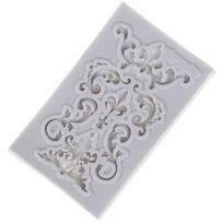 Vintage Relief Border Silikoninė Forma Scroll Fondant Formelės Tortų dekoravimo įrankiai