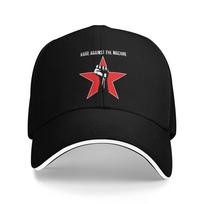 Rage Against The Machine Sun Baseball Cap Summer Unisex Men Custom DIY Trucker Hat High Quality Casual Kpop Rock Snapback Cap One Size black