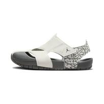Jordan Flare Slip Resistant Anti Kick Children's Sandals White Gray Children Aged 3 7 Years Old CI7849-100 35
