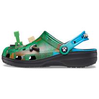 Crocs Classic klumpės pilno ilgio spaudinių skylėtos avalynės vyrams ir moterims žalia mėlyna 41-42