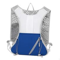Hydration Vest for Running, Hiking, Multi-Purpose, Lightweight, Men And Women, with Reflective White Blue gray