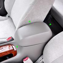 Automobilio priedai Mikropluošto centrinės konsolės porankio pagalvėlė Odinis užvalkalas Lipdukas Apdaila Hyundai Sonata 2004 2005 2006 2007 A Black-red line gray