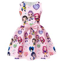 Demon Hunter Witch Team Girls' Dress with Bowknot 130 rožinė