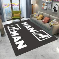 Man Truck Logo Series 3D Printing HD Carpet Rug for Home Living Room Bedroom Sofa Doormat Decor,kids Area Rug Non-slip Floor Mat 40x60cm