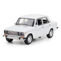 1/24 LADA 2106 Klasikinis Metalinis Žaislinis Automobilio Modelis Transporto Priemonė Traukiamas Atgal Garsas & Šviesa Durys Atidaromos Kolekcijai Dovana Berniukui gray
