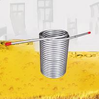 Wort Chiller Restaurant Equipment Kitchen Supplies Fitting Easy Clean Stainless Steel Beer Cooling