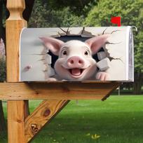 1 vnt. mielas paršelis iš sienos pašto dėžutės dangtelis Magnetinis Standartinis, Sodo ir Verandos Apvyniojimas Visų Sezonų Kiemo Dekoras 53*65cm black