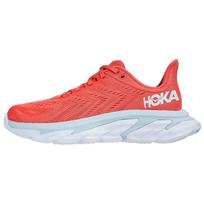 HOKA ONE ONE Clifton Edge Hot Coral Women's 1110511-HCWH 40 white