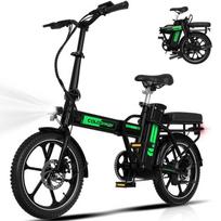 COLORWAY 16  Folding Electric Bike - 36V12Ah Battery - Pedal Assist - LCD Display - Black