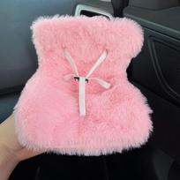 Mini pliušinės lėlės saugos kėdutė Kawaii Labubu lėlės pliušinė saugos kėdutė automobiliui, oro kondicionavimo dekoracija automobiliui, ornamentų dovanos