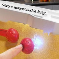 Pack of 6 Magnetic Silicone Buckle Multipurpose Parchment Paper Liners Holder Clip For Air Fryers Cooking Accessories raudona