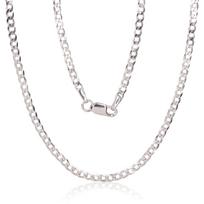 Sidabrinė grandinėlė Curb 2.5 mm, briaunų apdirbimas deimantu, Sidabras 925 praba, rodis (padengti)
