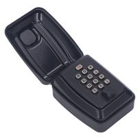 Outdoor Key Lock Box Waterproof Wall Mounted 12 Digit Combination Key Box Card Storage Case Black gray
