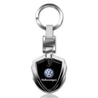 1 vnt. Automobilio emblema Stilingi metaliniai raktų pakabukai Skydo formos raktų pakabukas Volkswagen Golf-6 7 4 5 POLO Passat B5 B6 B7 T4 T5 Tiguan Jetta Gol juoda