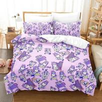 Fashion 3d Print Anime Pop Team Epic Bedding Set Boys Girls Twin Queen Size Duvet Cover Pillowcase Bed Kids Adult Home Textiles 70x133cm 2pcs
