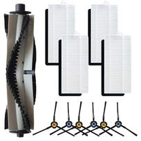 Main Side Brushes Filters Kit For ILIFE A20 T20S V3x For Polaris PVCR 3600 G2 black