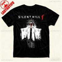 Silent Hill F TShirt New Works Game Tshirt Silent Hill Japanese Style Shirt Men Women Gamers Game Lover Tee Fashion Cotton Tops S white