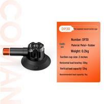 7-Section Suction Cup Car Mount for Action 4 Sports Camera black