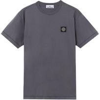 Stone Island Slim Fit Logo Ribbed Short Sleeve T-Shirt Men tops L1S152100027S0013V002D XS gray