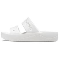 Crocs Baya Platform Clog Slide Slippers Unisex White 208188-100 36-37 balta
