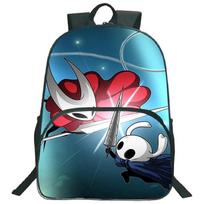 Lightweight School Bag Hollow Knight Backpack Cartoon Game Print Kids Schoolbag Large Capacity Bagpack Boys Girls Travel Bookbag blue
