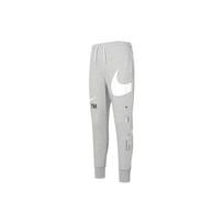 Nike Swoosh raišteliu medvilninės sportinės kelnės DD6092-063 XXL šviesiai pilka spalva