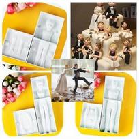 3Parts/Set 3D Human Shape Cake Mold Fondant Cake Decorating Gum Paste Baking Tool Stencil Sugarcraft Fondant Cutter kid girl