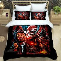 3D Print Terrifier Horror Printed Bedding Sets Exquisite Bed Supplies Set Duvet Cover Bed Comforter Luxury Quilt Cover Set 70x133cm 3pcs white