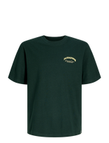 Jack & Jones - Jjebrandes Backp Relaxed Tee Ss Sn Jnr - Marškinėliai trumpomis rankovėmis - Žalia