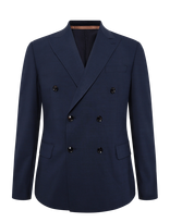 Mos Mosh Gallery - Mmglui Dynamic Luxe Db Blazer - Dvieiliai švarkai - Tamsiai mėlyna
