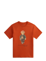 Ralph Lauren Kids - Polo Bear Cotton Jersey Tee - Marškinėliai trumpomis rankovėmis - Oranžinė