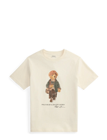 Ralph Lauren Kids - Polo Bear Cotton Jersey Tee - Marškinėliai trumpomis rankovėmis - Kreminė spalva