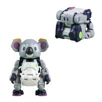BEASTBOX 52TOYS BB-67 Dummy Transforming Toy, Cube to Koala, Highly Articulated Action Figure, Transforms into a Mecha Beast, Animal, or Robot, gray