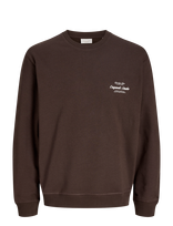 Jack & Jones - Jornorrebro Typo Back Sweat Crew Neck - Megztinis - Ruda