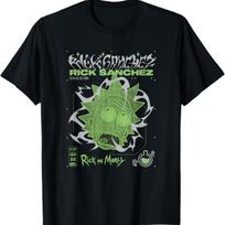 Rick And Morty Rick Sanchez Veido Kontūras Senovinis Kadras V2 Marškinėliai S juoda