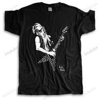 Hot Sale Homme Summer T-shirt Brand O-neck T Shirts Randy Rhoads Guitar Tribute Fashion Cotton Unisex Teeshirt Euro Size TOPS... S