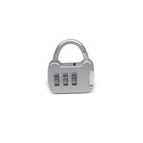 Children's Password Lock Storage Tin Box - Metal Iron Flip-Top Square Container gray